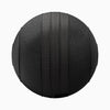 Black slam ball showing surface texture on a white background