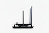 Black power sled with on a white background