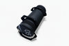 Black sand bag on a white background