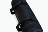 Black gym sand bag on a white background