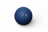 Blue exercise ball with '9 KG' marking on a white background