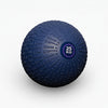 Blue exercise ball with '25 KG' marking on a white background