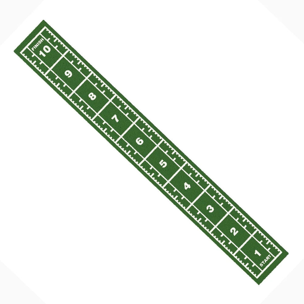 Full image of a commercial power sledge mat showing start and finish positions.