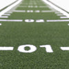 Close-up of a sledge mat with line markings