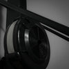 Close up of ski erg against a gray wall