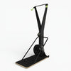 Black exercise ski erg trainer on a white background