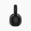 Black kettlebell on a white background