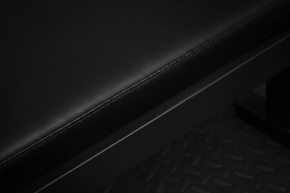 Close-up of a pilates reformer machine cushion