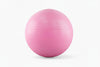 Pink exercise ball on a white background