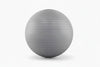 Gray exercise ball on a white background