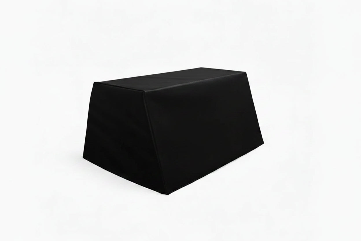 Black gym hip thrust bench on a white background Main image