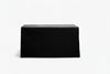 Black gym block on a white background
