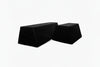 Black hip thrust bench on a white background