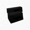 Black hip thrust benches on a white background