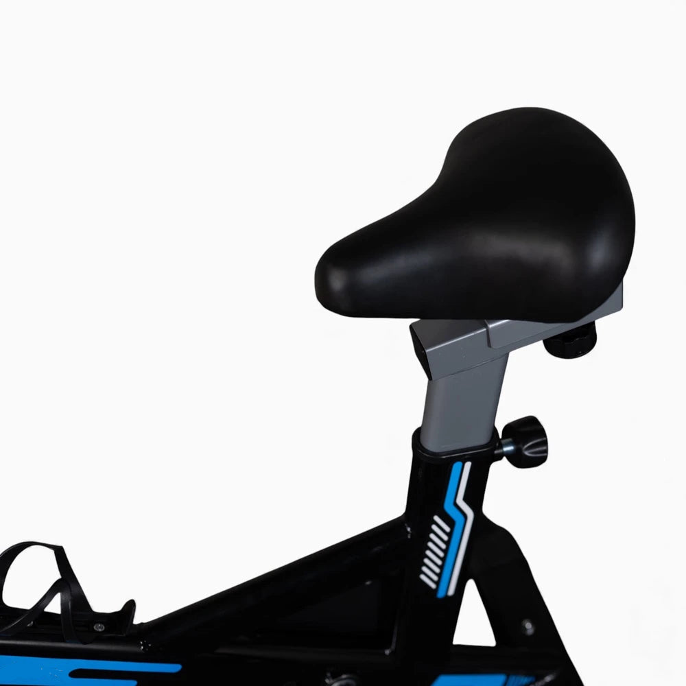 Bicycle seat and frame with a white background