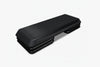 Black aerobic stepper on a white background