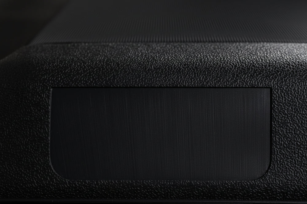 Close up of aerobics stepper on  adark background