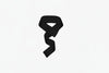 Black wrist wrap on a white background