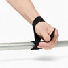 Gym weight lifting straps on a barbell