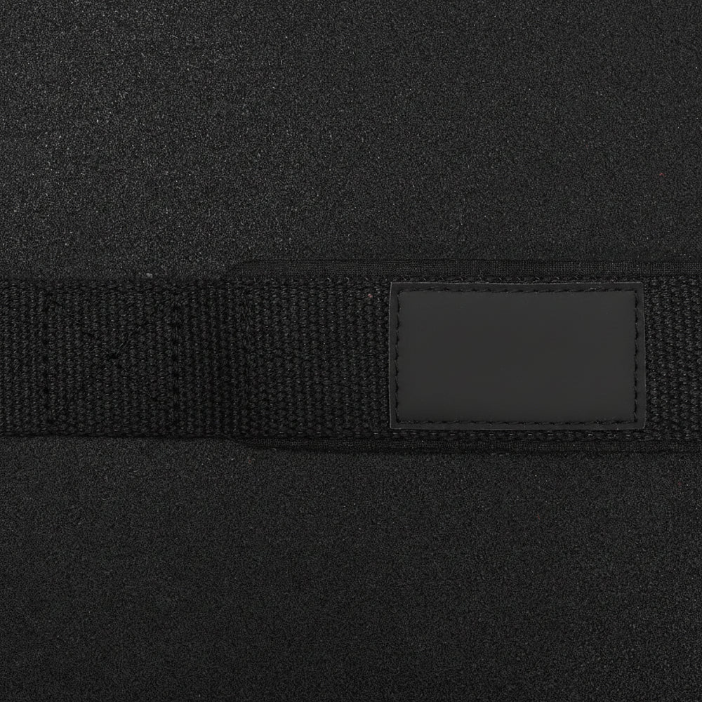 Black weight lifting straps on a black background