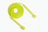 Yellow jump rope on a white background