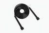 Black jump rope on a white background
