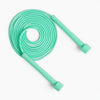 Mint green jump rope on a white background