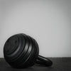 Black kettlebell on its side 
