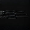 Different size leather weight lifting straps on a dark background