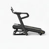 Foldable treadmill on a white background