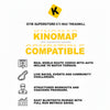 Advertisement for GT3 Max Treadmill compatibility with Kinomap on a white background.