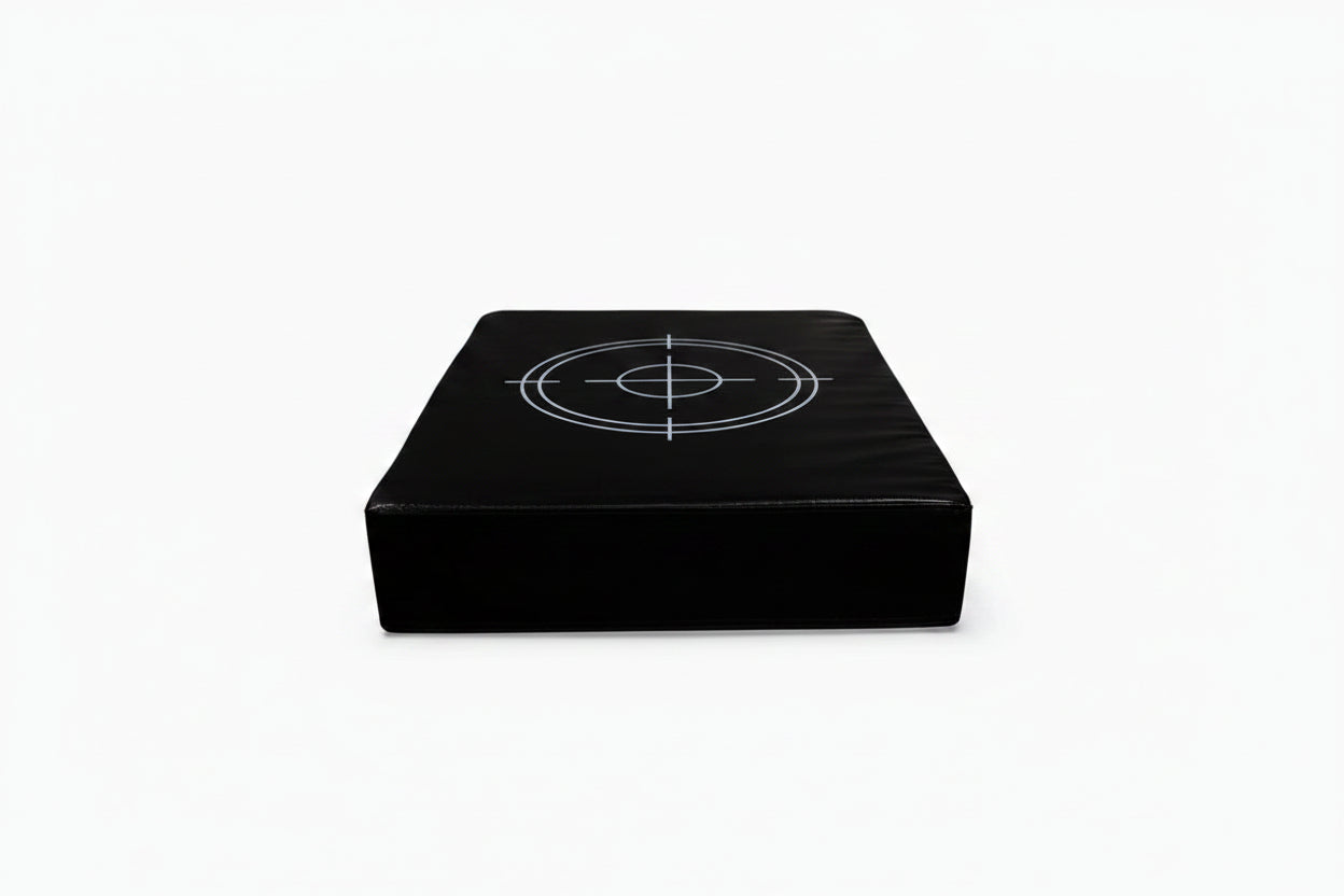 Black drop pads on a white background Main image