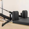 Shoulder rests and headrests on a pilates machine