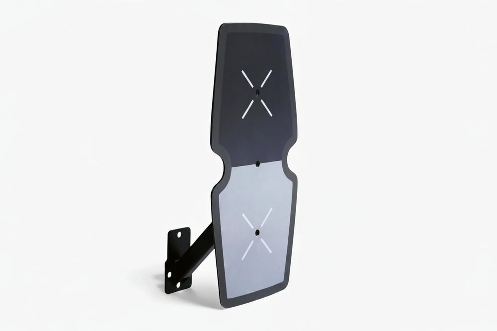 Wall mountable wall ball target on a white background