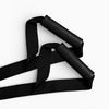 Pull handle strap with textured grip handles on a white background