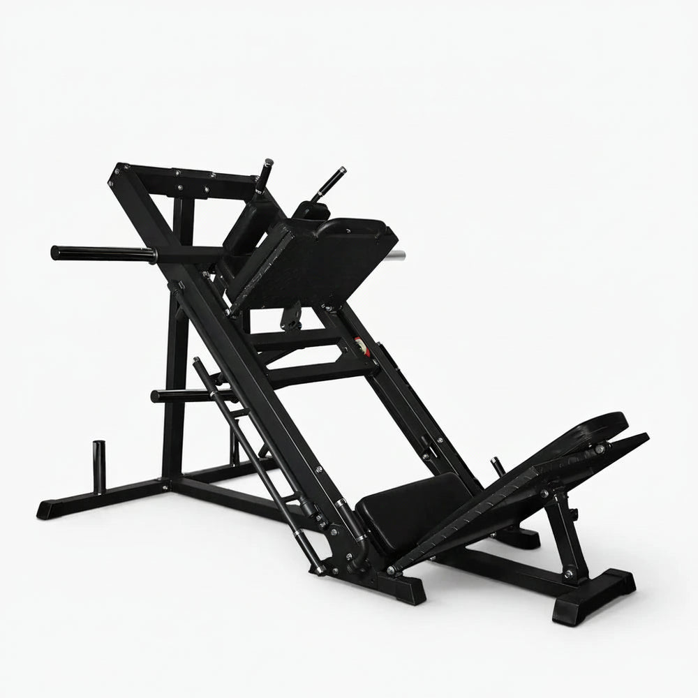 Black gym machine on a white background