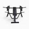 Commercial plate loaded chest press on a white background