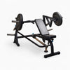 Chest press machine with heavy duty frame for commercial gyms on a white background