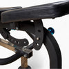 Cushion of a commercial chest press machine and adjustments
