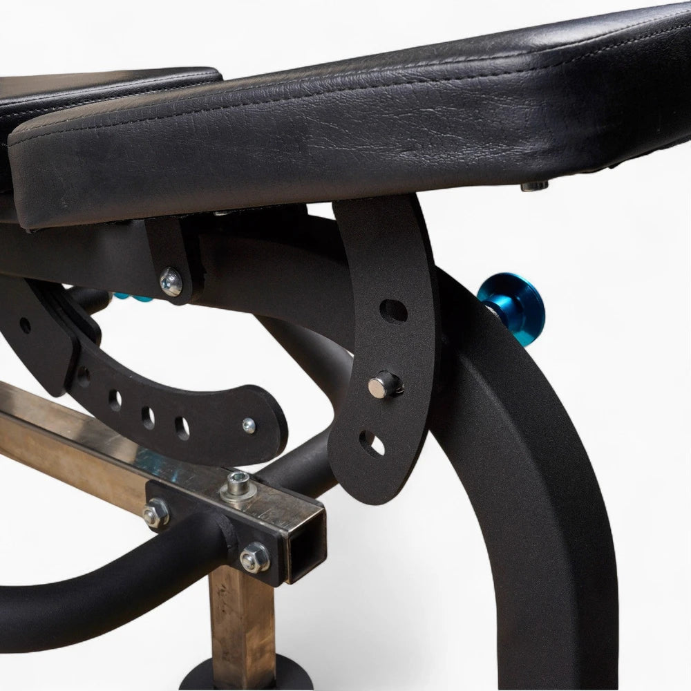 Cushion of a commercial chest press machine and adjustments