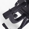 Adjustment back rest for a semi-commercial leg extension and hamstring curl machine