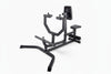 Black weight lifting machine on a white background