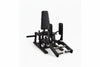 Black Plate-Loaded Hip Abductor/Adductor Machine on a white background