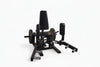 Black gym machine on a white background