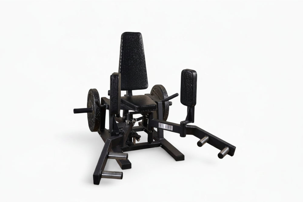 Black gym machine on a white background
