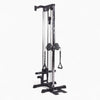 Gym cable machine on a white background