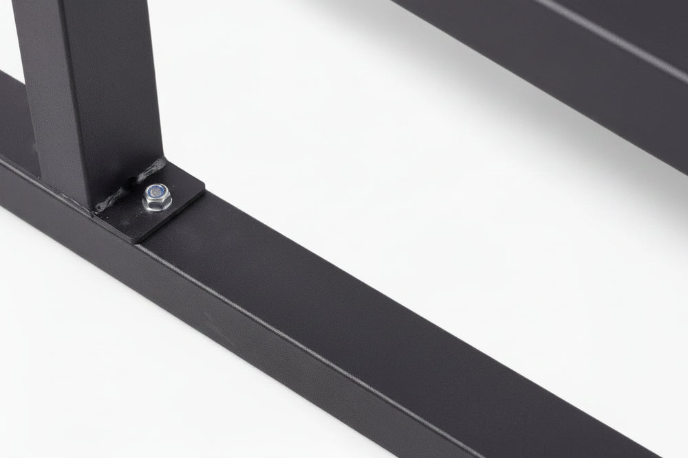 Metal frame on a white background