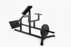 Black t row bar machine on a white background