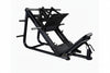 Black gym machine on a white background