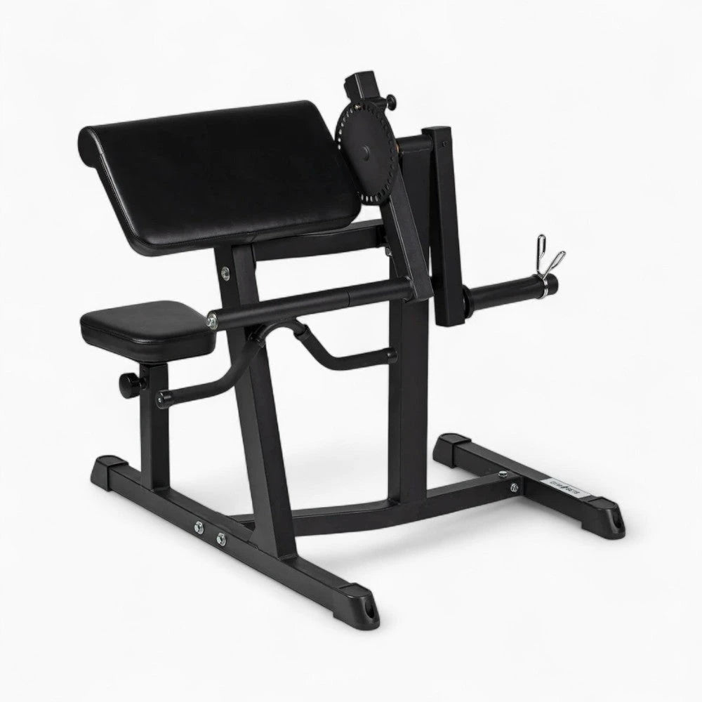 Black preacher curl machine on a white background Main image